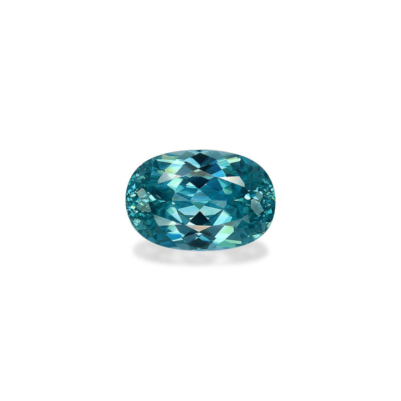 Zircon Bleu taille OVALE Bleu 5.07 carats