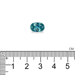 Ovale Blauwe Zirkoon Blauw 5.07 karaat