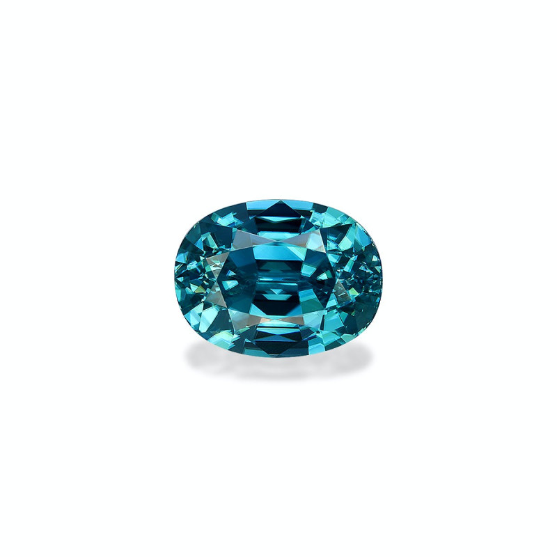 Zircon Bleu taille OVALE Bleu 4.23 carats