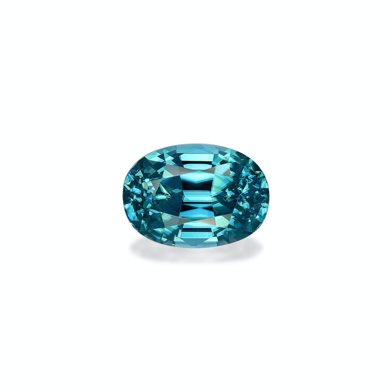 Zircon Bleu taille OVALE Bleu 4.82 carats