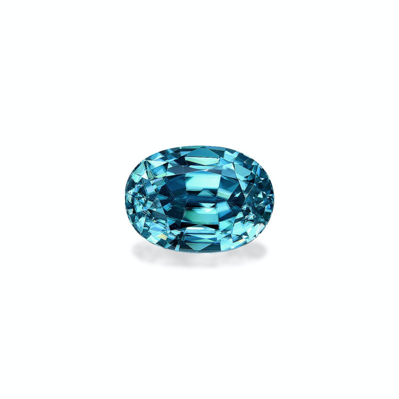 Zircon Bleu taille OVALE Bleu 4.90 carats