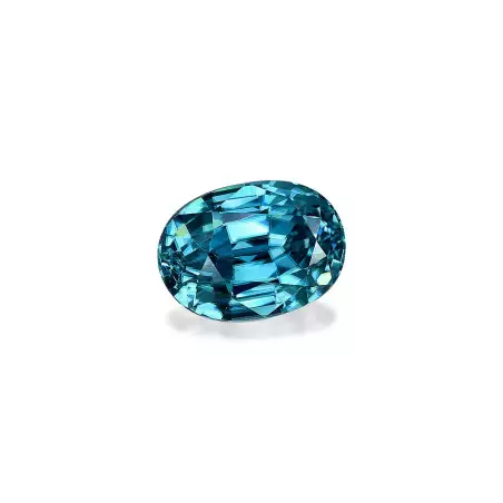 Blauer Zirkon lengte OVAL Blau 4.90 karaten