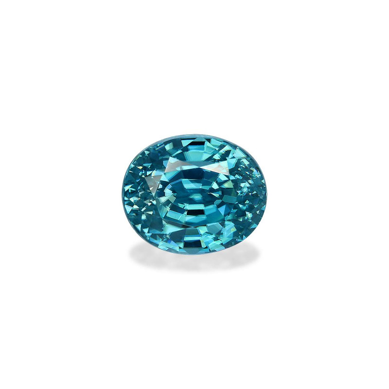 Zircon Bleu taille OVALE Bleu 4.32 carats