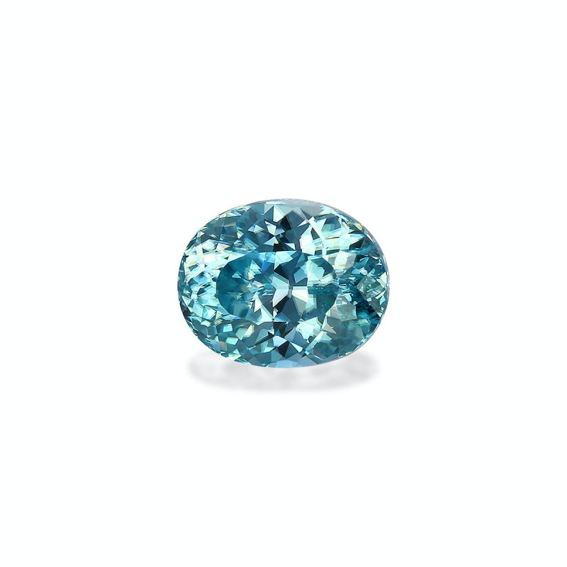 Zircon Bleu taille OVALE Bleu 3.95 carats