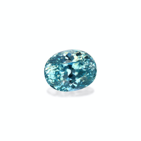 Zircon Bleu taille OVALE Bleu 3.95 carats