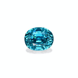 OVAL-cut Blue Zircon Blue...