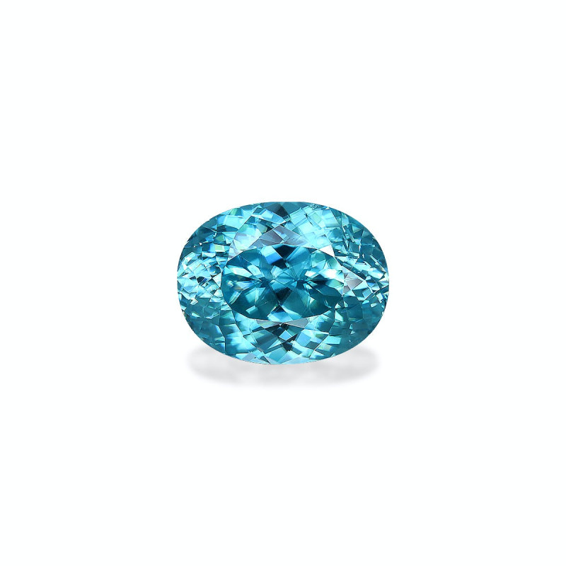 Blauer Zirkon lengte OVAL Blau 8.51 karaten