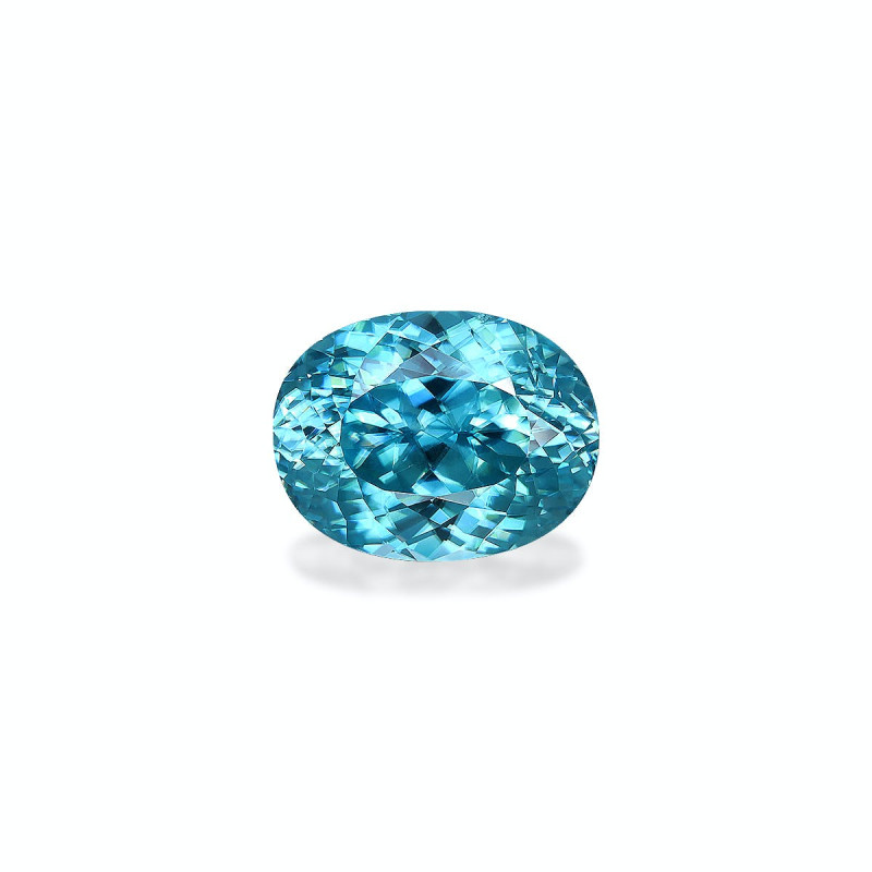 OVAL-cut Blue Zircon Blue 8.51 carats