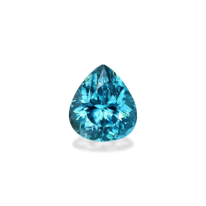 Pear-cut Blue Zircon Blue 8.27 carats