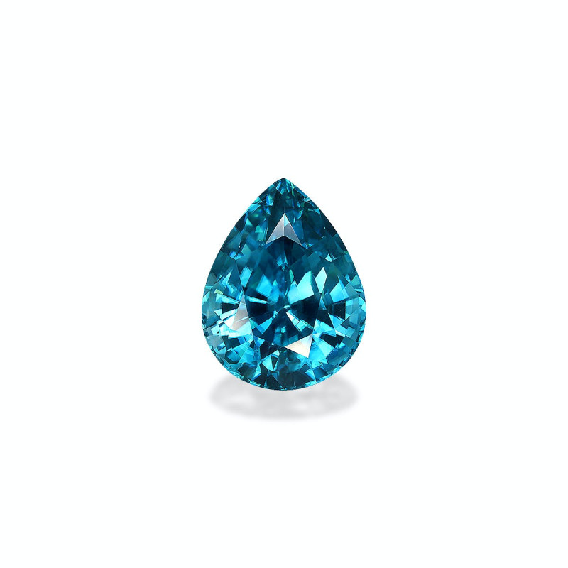 Pear-cut Blue Zircon Blue 10.16 carats