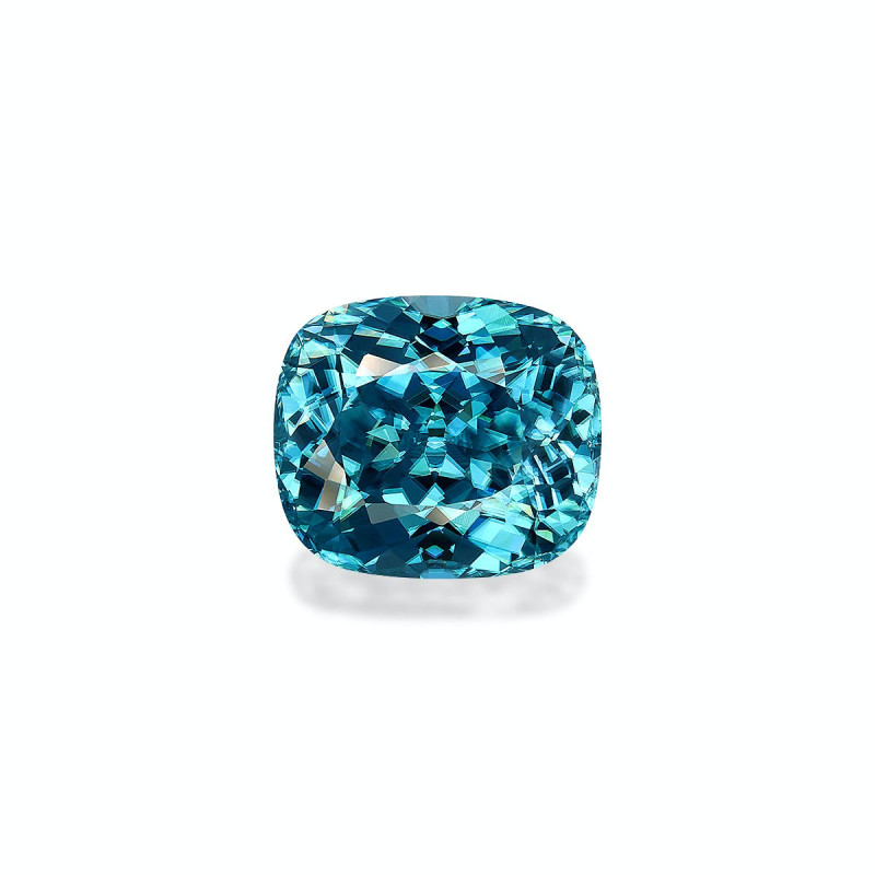 CUSHION-cut Blue Zircon Blue 19.52 carats