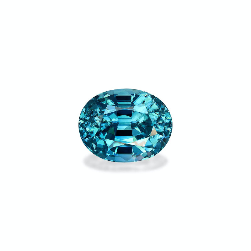 OVAL-cut Blue Zircon Blue 11.49 carats