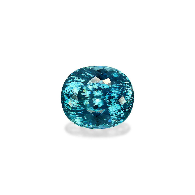 OVAL-cut Blue Zircon Blue 24.11 carats