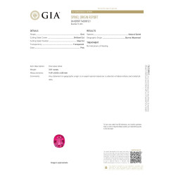 roze spinel kussen gesneden roze 3,01 karaat