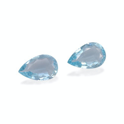 Peervormige Baby Blauwe Aquamarijn van 9,46 karaat