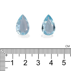 Peervormige Baby Blauwe Aquamarijn van 9,46 karaat