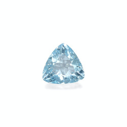 天蓝色3.61克拉三角形切割海蓝宝石