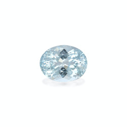 Ovaal geslepen hemelsblauwe Aquamarijn van 5,23 karaat