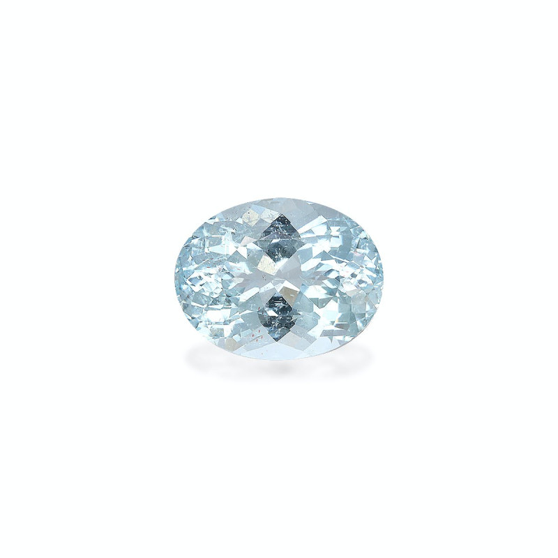 Ovaal geslepen hemelsblauwe Aquamarijn van 5,23 karaat