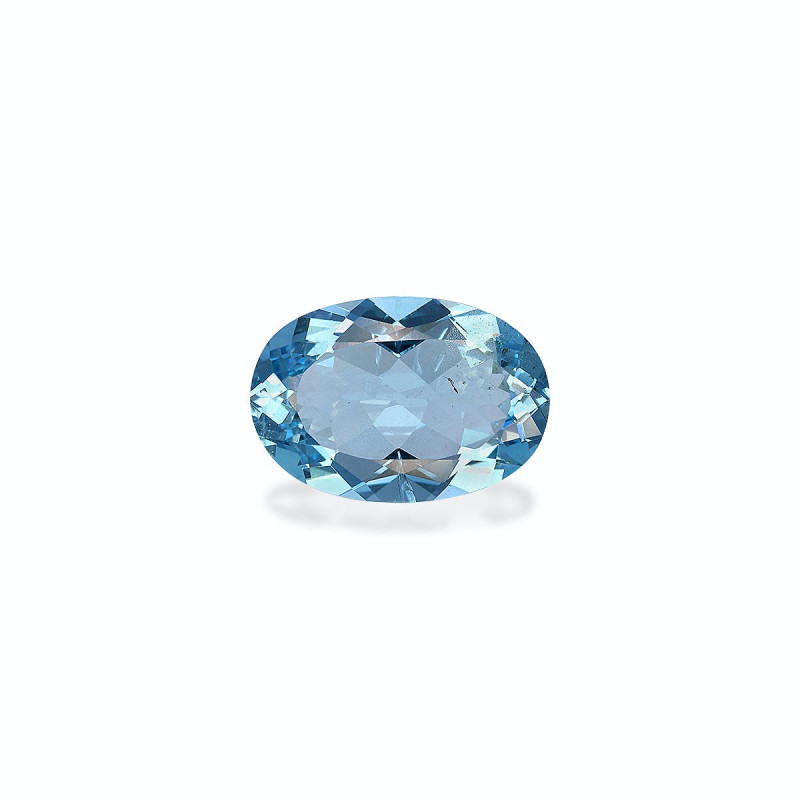 Aigue-Marine taille OVALE Ice Blue 3.54 carats