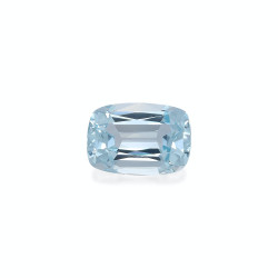 CUSHION-cut Aquamarine Sky...