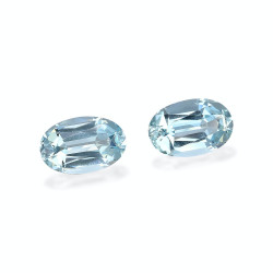 Ovaal geslepen hemelsblauwe Aquamarijn van 8,25 karaat