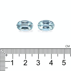 Ovaal geslepen hemelsblauwe Aquamarijn van 8,25 karaat