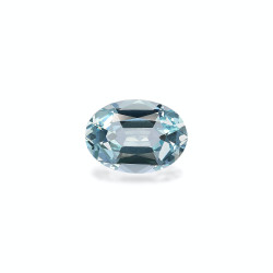 Ovaal geslepen hemelsblauwe Aquamarijn van 3,44 karaat