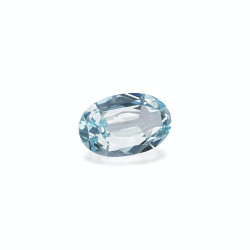 Ovaal geslepen hemelsblauwe Aquamarijn van 3,06 karaat