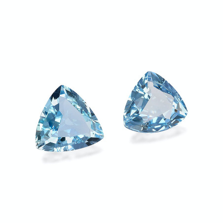 海蓝宝 taille Trilliant 蓝色 2.87 carats