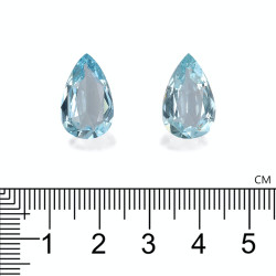 Peervormige Baby Blauwe Aquamarijn van 11,34 karaat