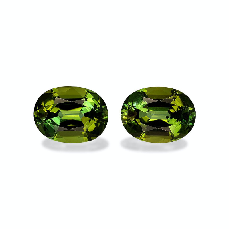 OVAL-cut Green Tourmaline Lime Green 7.36 carats