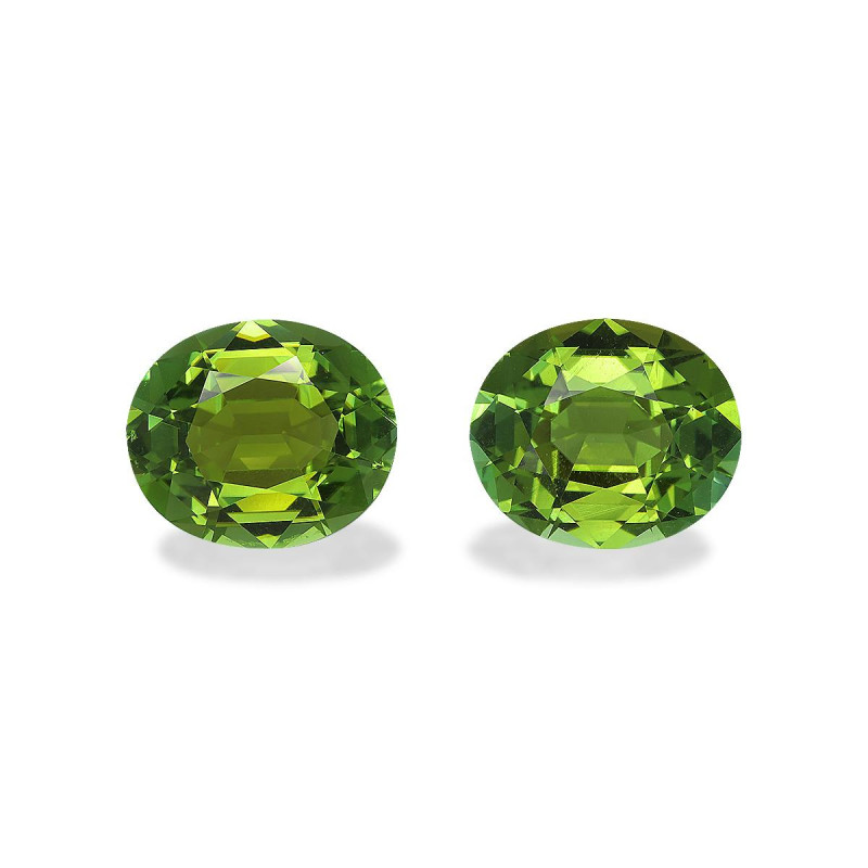 OVAL-cut Green Tourmaline Lime Green 7.56 carats