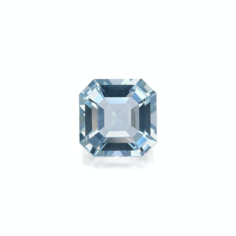 Aigue-Marine taille CARR&Eacute; Baby Blue 2.94 carats