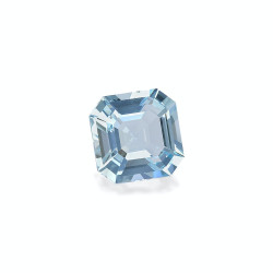 Aigue-Marine taille CARR&Eacute; Baby Blue 2.94 carats