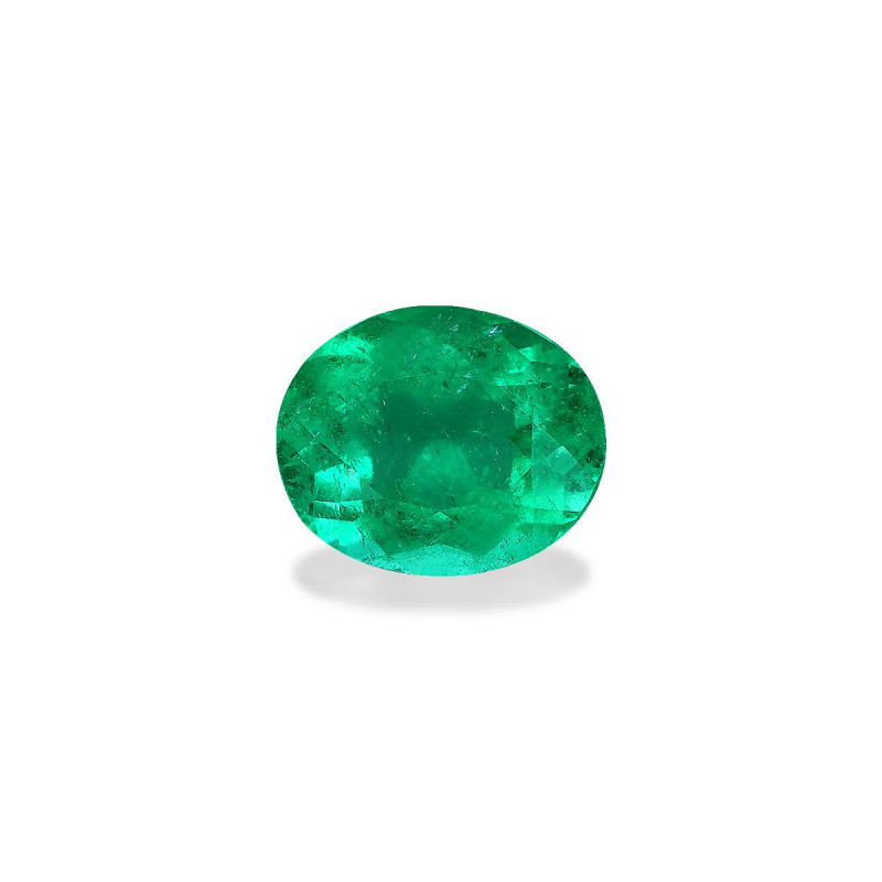 Emeraude de Colombie taille OVALE 绿色 1.76 carats