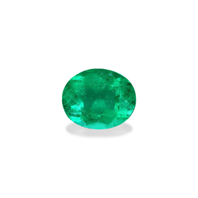 OVAL-cut Colombian Emerald Green 1.76 carats