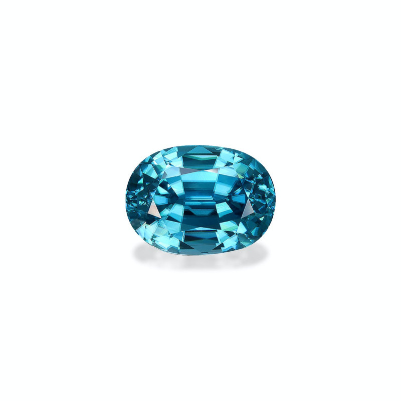 OVAL-cut Blue Zircon Blue 14.67 carats