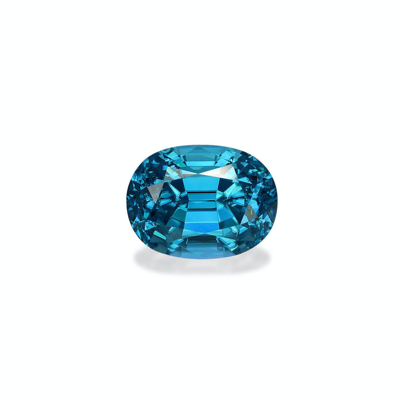 OVAL-cut Blue Zircon Blue 10.09 carats
