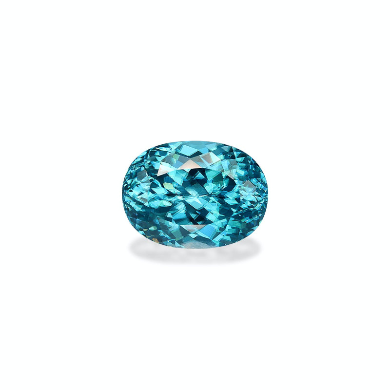OVAL-cut Blue Zircon Blue 10.17 carats