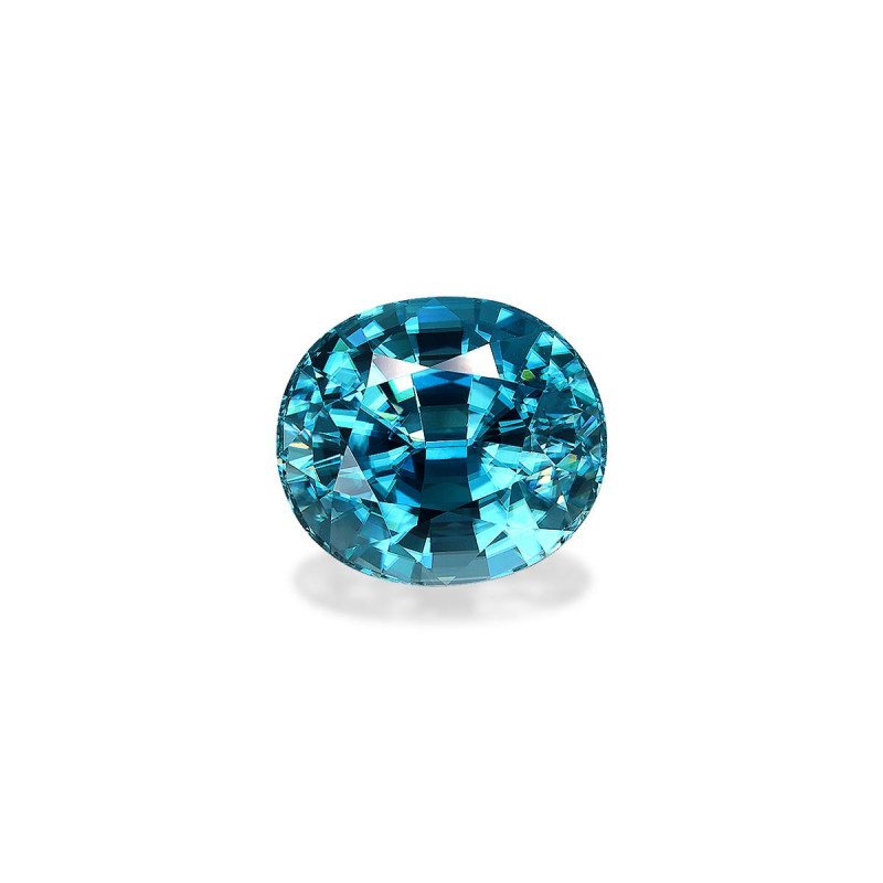 OVAL-cut Blue Zircon Blue 18.14 carats