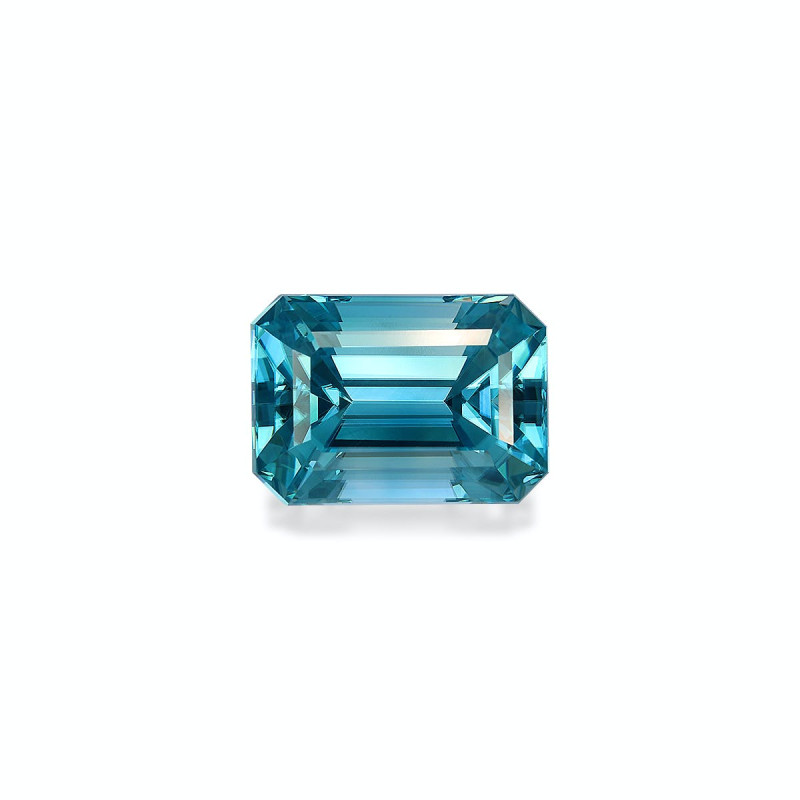 RECTANGULAR-cut Blue Zircon Blue 7.91 carats
