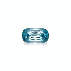 CUSHION-cut Blue Zircon...