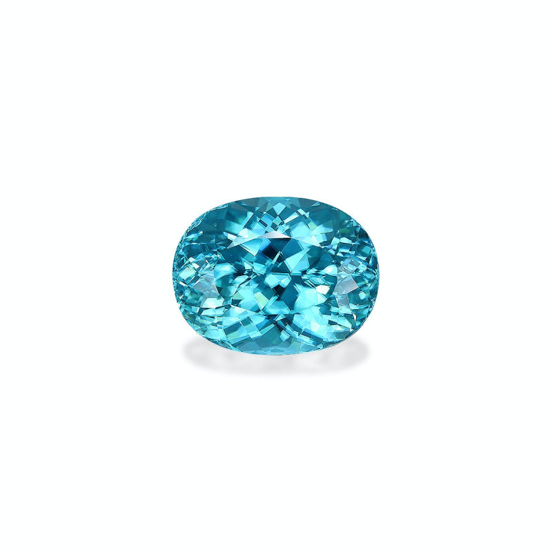 OVAL-cut Blue Zircon Blue 13.88 carats