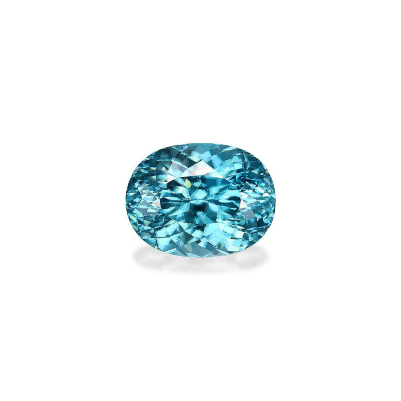 Blauer Zirkon lengte OVAL Blau 13.39 karaten