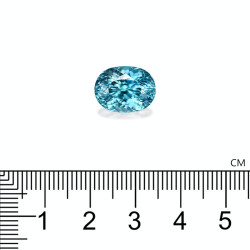 Ovale Blauwe Zirkoon van 13,39 karaat