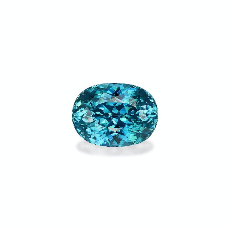OVAL-cut Blue Zircon Blue 9.11 carats
