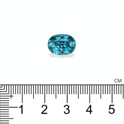 Ovale Blauwe Zirkoon Blauw 9.11 karaat