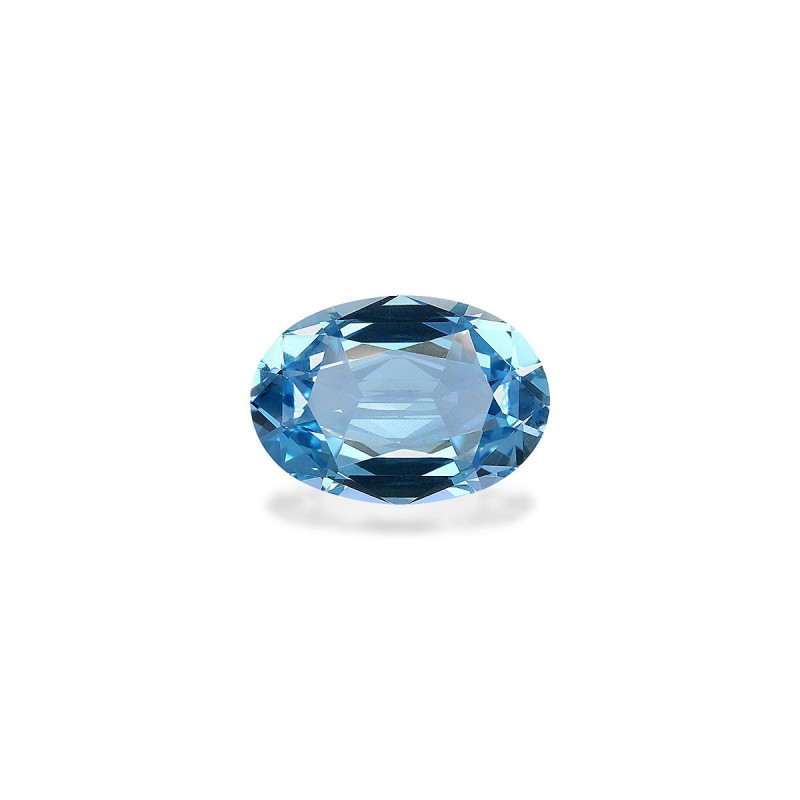 Aigue-Marine taille OVALE Ice Blue 3.46 carats