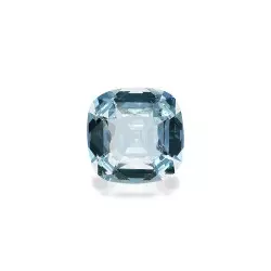 CUSHION-cut Aquamarine Sky...